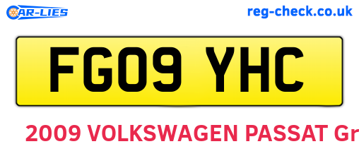 FG09YHC are the vehicle registration plates.