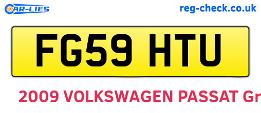 FG59HTU are the vehicle registration plates.