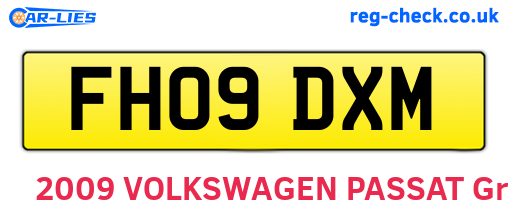 FH09DXM are the vehicle registration plates.