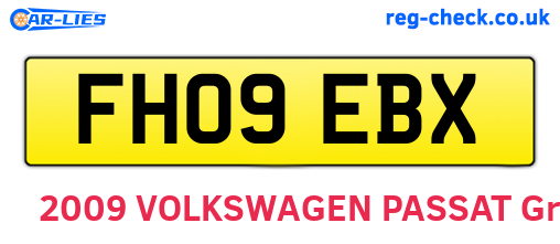 FH09EBX are the vehicle registration plates.