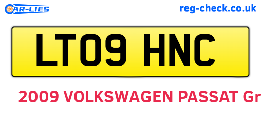 LT09HNC are the vehicle registration plates.
