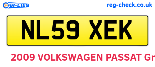 NL59XEK are the vehicle registration plates.