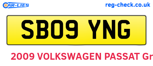 SB09YNG are the vehicle registration plates.