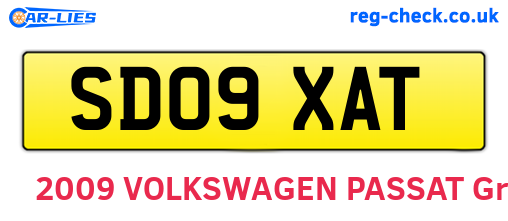 SD09XAT are the vehicle registration plates.