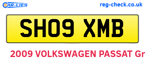SH09XMB are the vehicle registration plates.