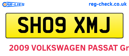 SH09XMJ are the vehicle registration plates.