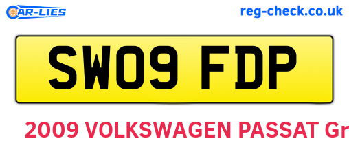 SW09FDP are the vehicle registration plates.