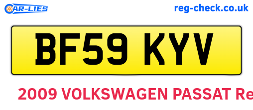BF59KYV are the vehicle registration plates.