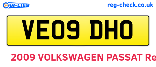 VE09DHO are the vehicle registration plates.