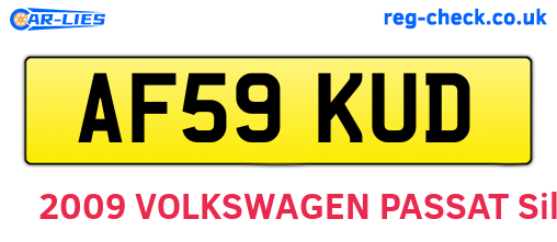 AF59KUD are the vehicle registration plates.