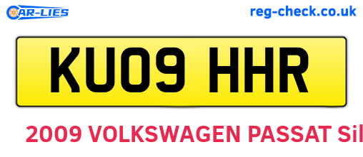KU09HHR are the vehicle registration plates.