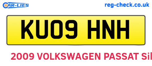KU09HNH are the vehicle registration plates.