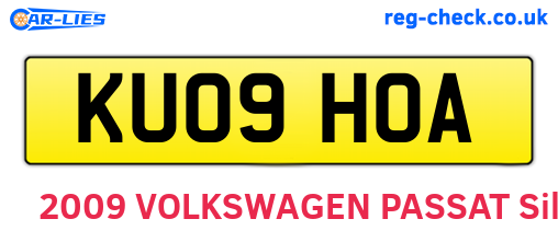 KU09HOA are the vehicle registration plates.