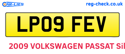 LP09FEV are the vehicle registration plates.