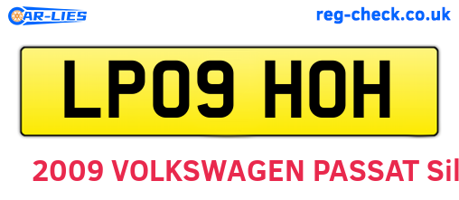 LP09HOH are the vehicle registration plates.