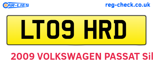 LT09HRD are the vehicle registration plates.