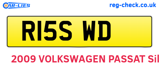 R15SWD are the vehicle registration plates.