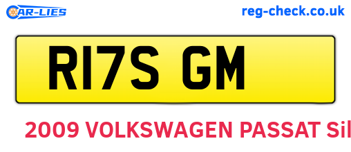 R17SGM are the vehicle registration plates.