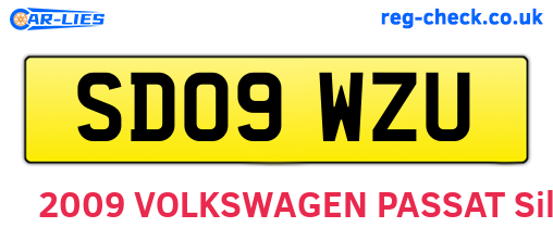 SD09WZU are the vehicle registration plates.