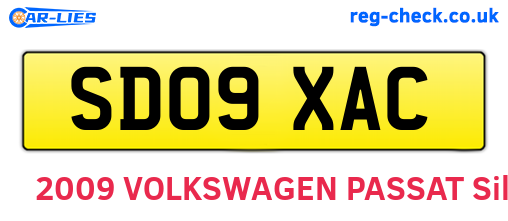 SD09XAC are the vehicle registration plates.