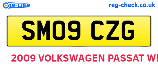 SM09CZG are the vehicle registration plates.