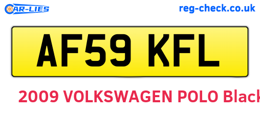 AF59KFL are the vehicle registration plates.