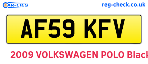 AF59KFV are the vehicle registration plates.