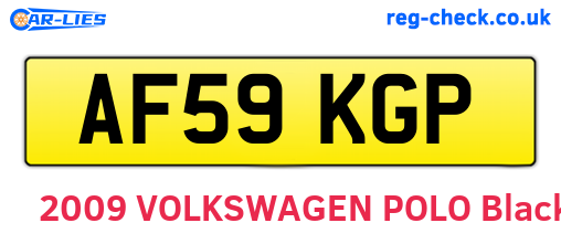 AF59KGP are the vehicle registration plates.