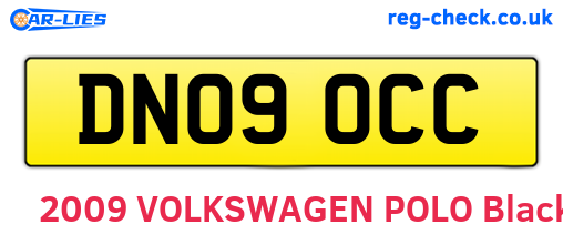 DN09OCC are the vehicle registration plates.