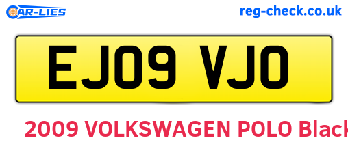 EJ09VJO are the vehicle registration plates.