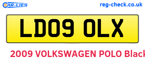LD09OLX are the vehicle registration plates.