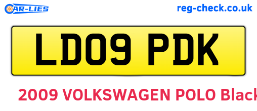 LD09PDK are the vehicle registration plates.
