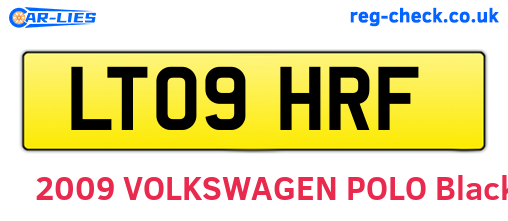 LT09HRF are the vehicle registration plates.
