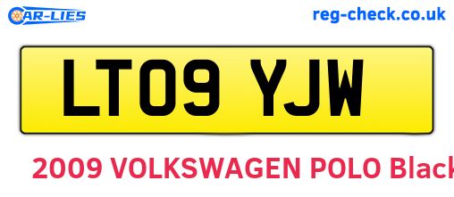 LT09YJW are the vehicle registration plates.