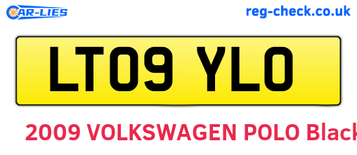LT09YLO are the vehicle registration plates.