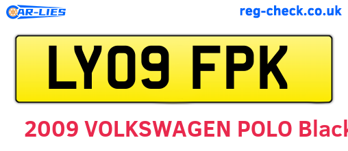 LY09FPK are the vehicle registration plates.