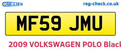 MF59JMU are the vehicle registration plates.