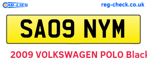 SA09NYM are the vehicle registration plates.