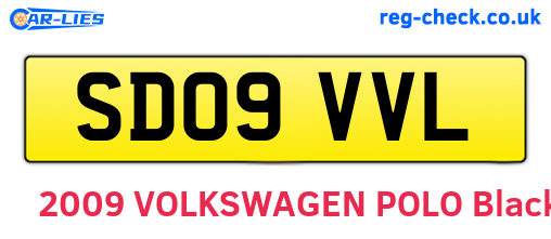 SD09VVL are the vehicle registration plates.