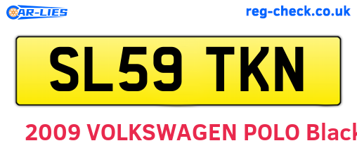 SL59TKN are the vehicle registration plates.