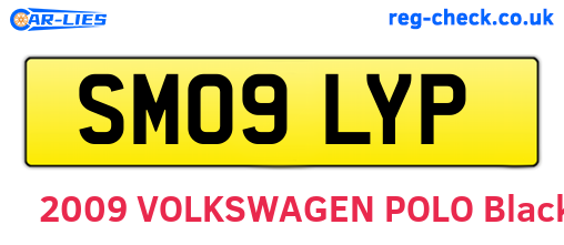 SM09LYP are the vehicle registration plates.