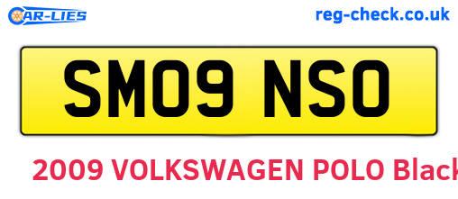 SM09NSO are the vehicle registration plates.