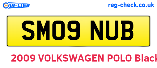 SM09NUB are the vehicle registration plates.