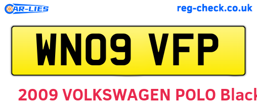 WN09VFP are the vehicle registration plates.