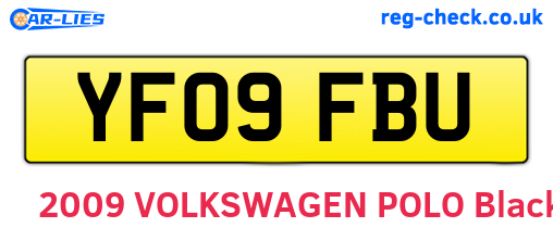 YF09FBU are the vehicle registration plates.