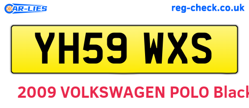 YH59WXS are the vehicle registration plates.
