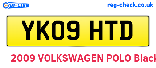 YK09HTD are the vehicle registration plates.