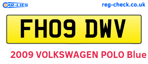 FH09DWV are the vehicle registration plates.