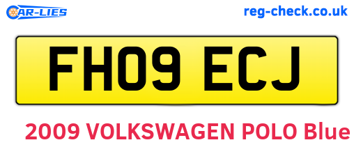 FH09ECJ are the vehicle registration plates.