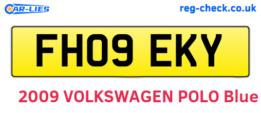 FH09EKY are the vehicle registration plates.
